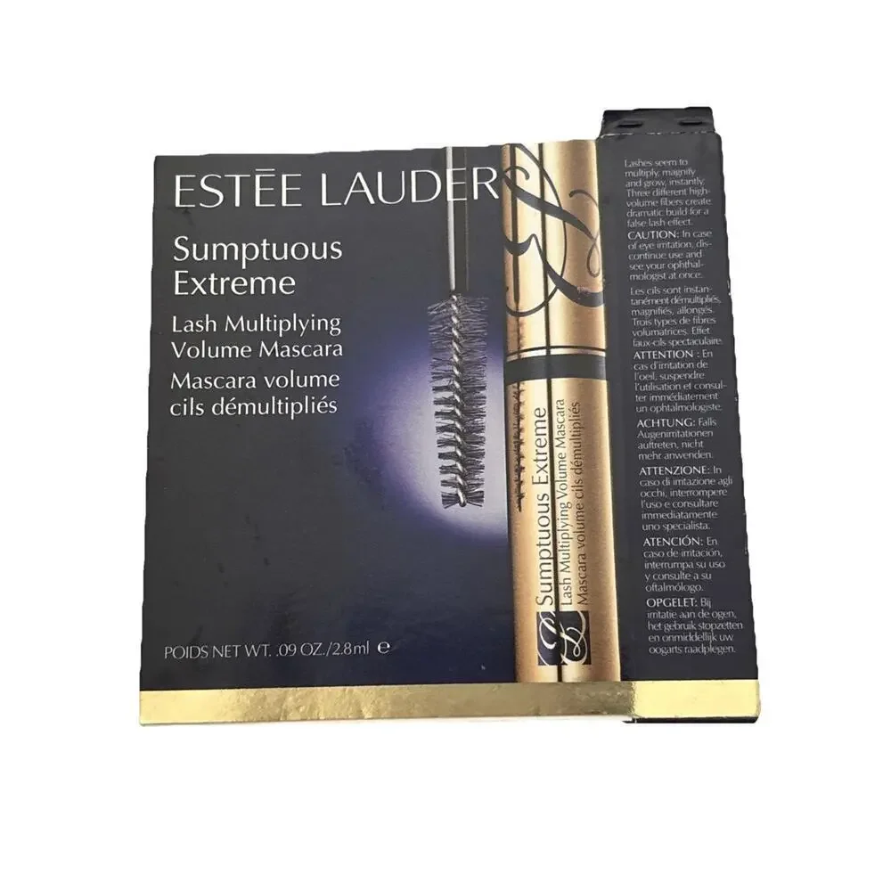 Estee Lauder Sumptuous Mini Mascara 0.09oz 01 Extreme Black